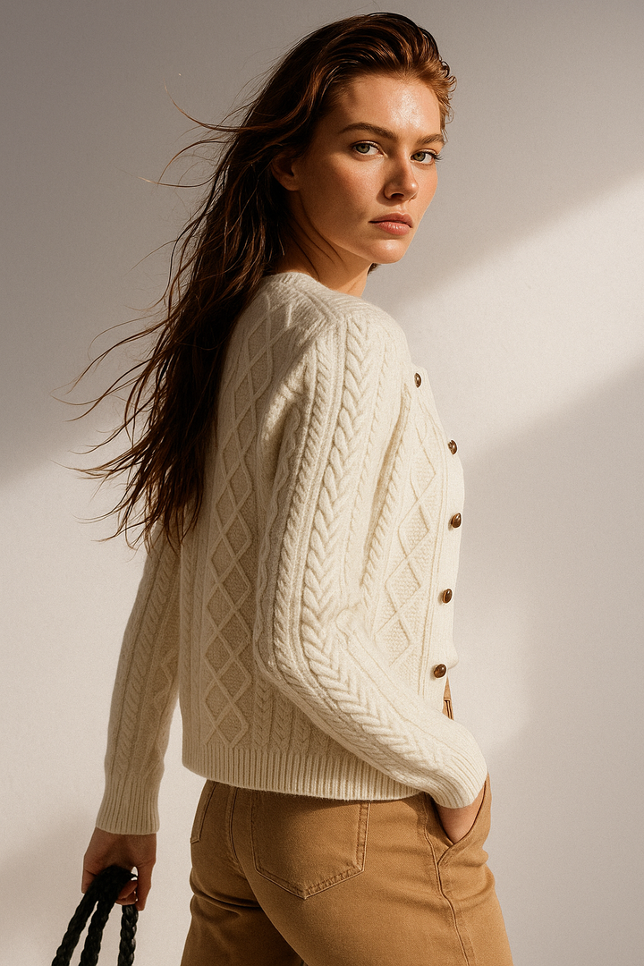 Duttini | Cable Knit Cardigan