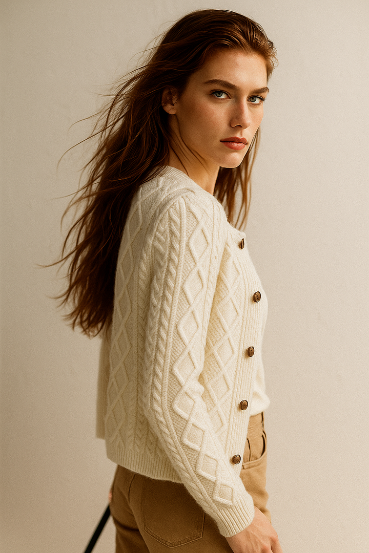 Duttini | Cable Knit Cardigan