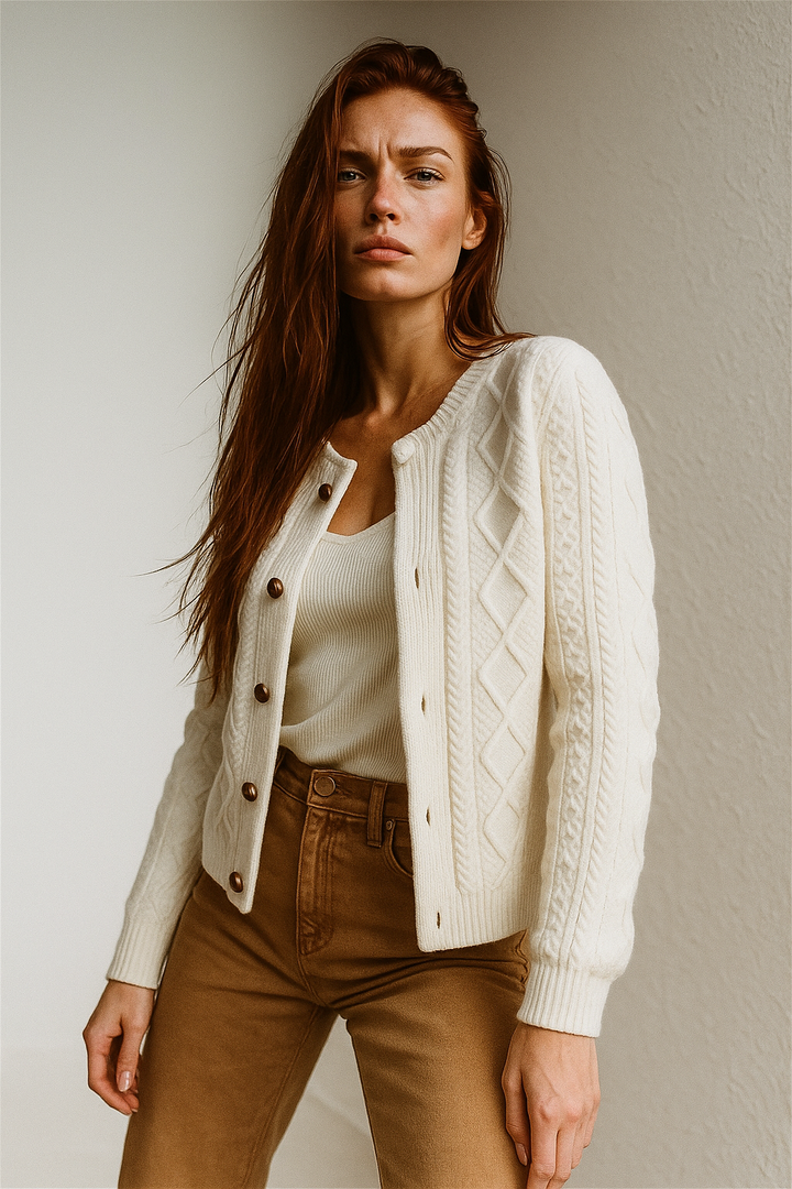 Duttini | Cable Knit Cardigan
