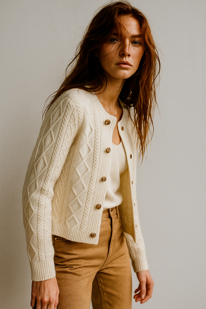 Duttini | Cable Knit Cardigan