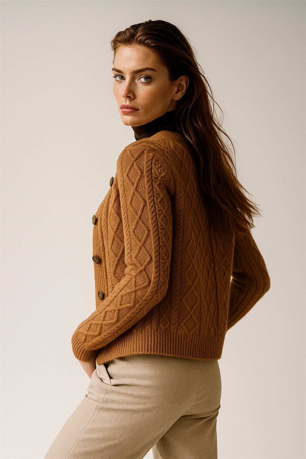 Duttini | Cable Knit Cardigan