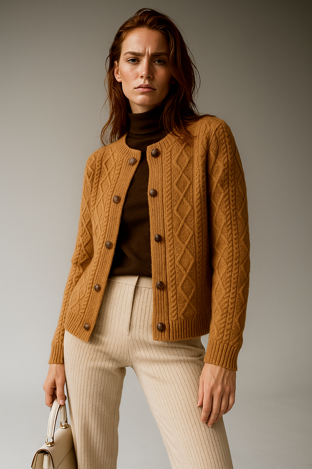 Duttini | Cable Knit Cardigan