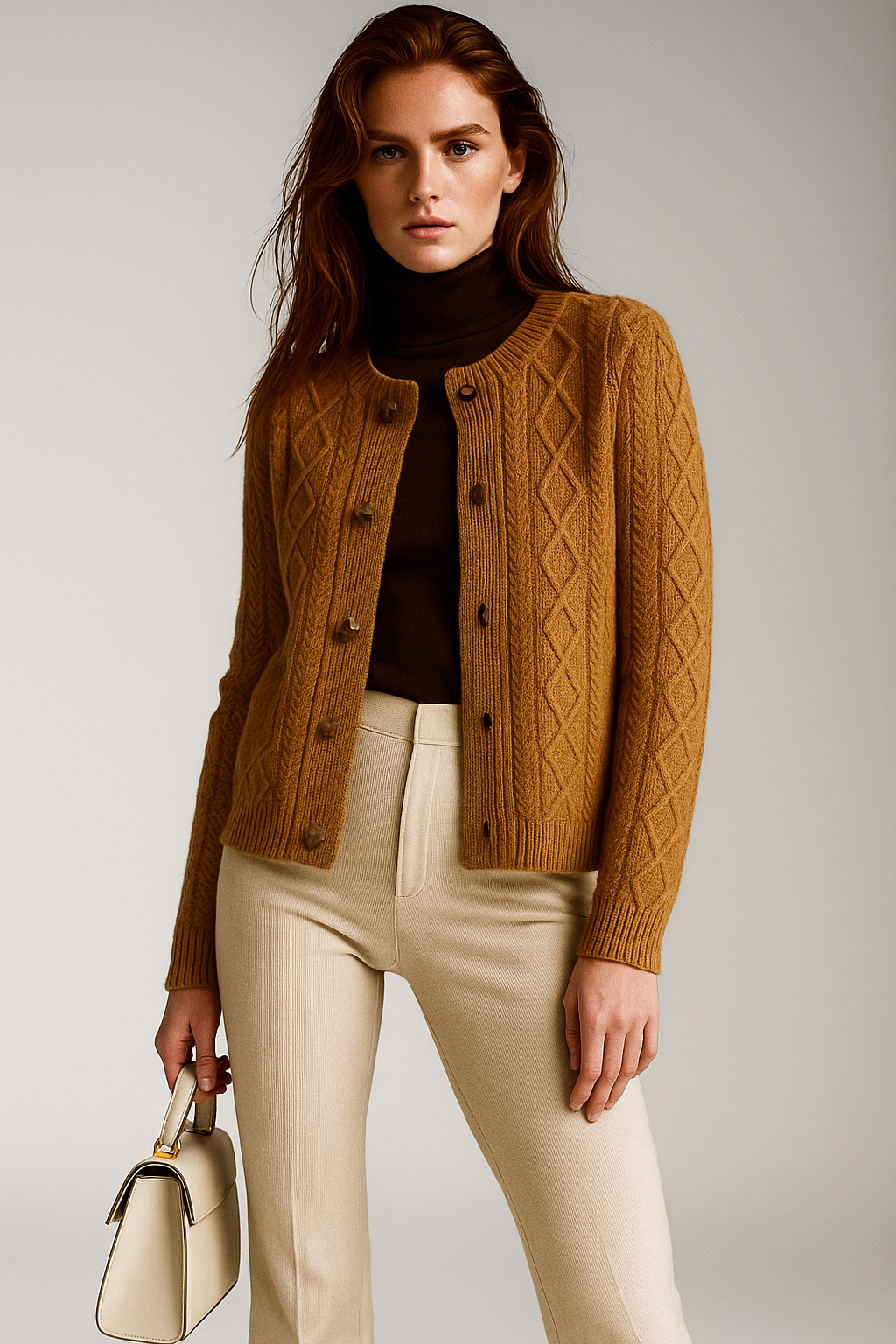 Duttini | Cable Knit Cardigan