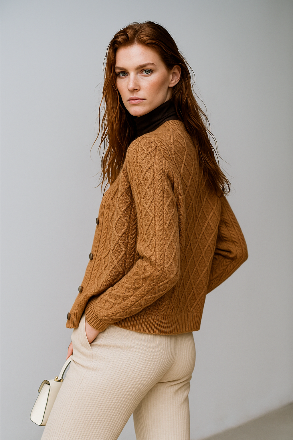 Duttini | Cable Knit Cardigan