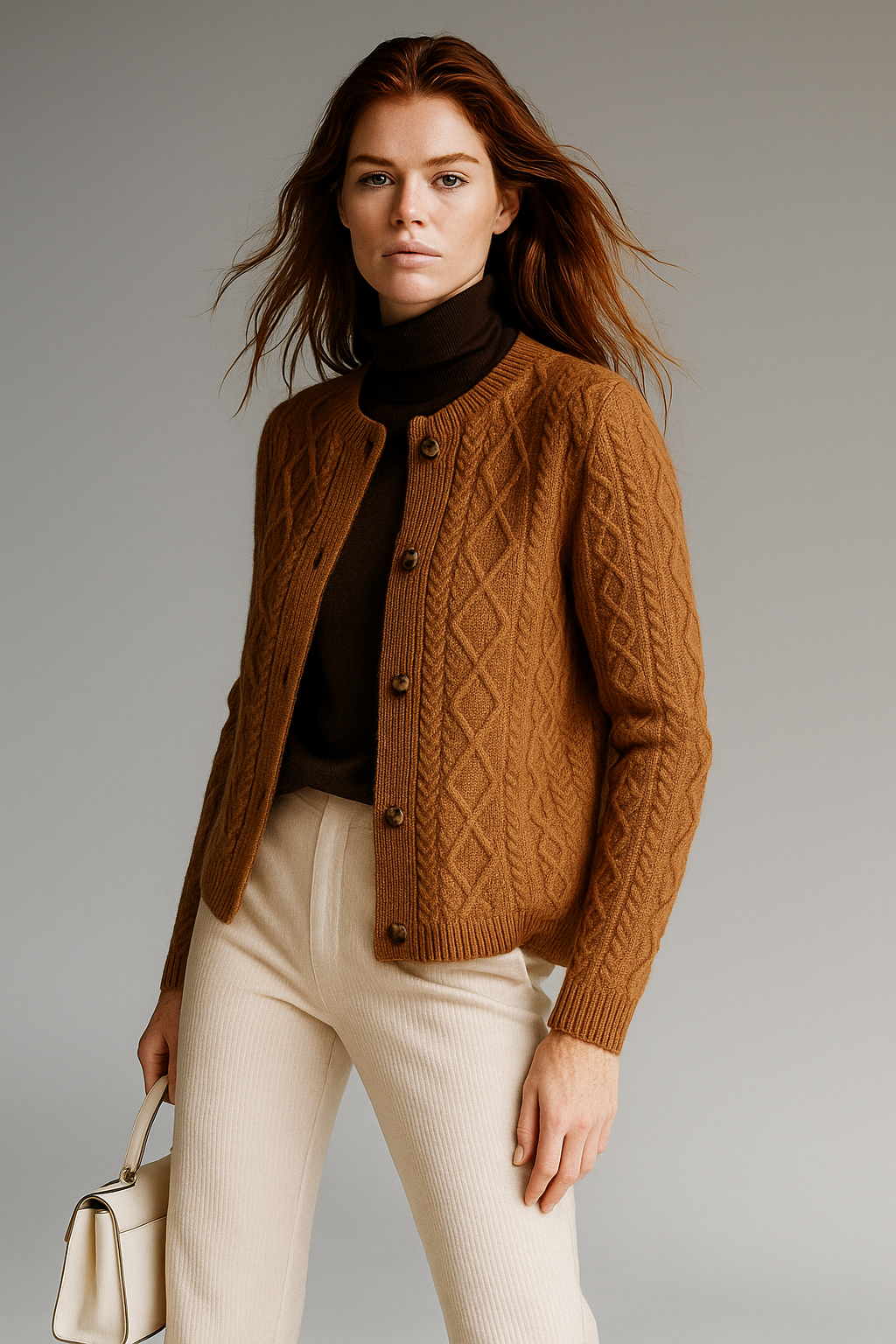 Duttini | Cable Knit Cardigan