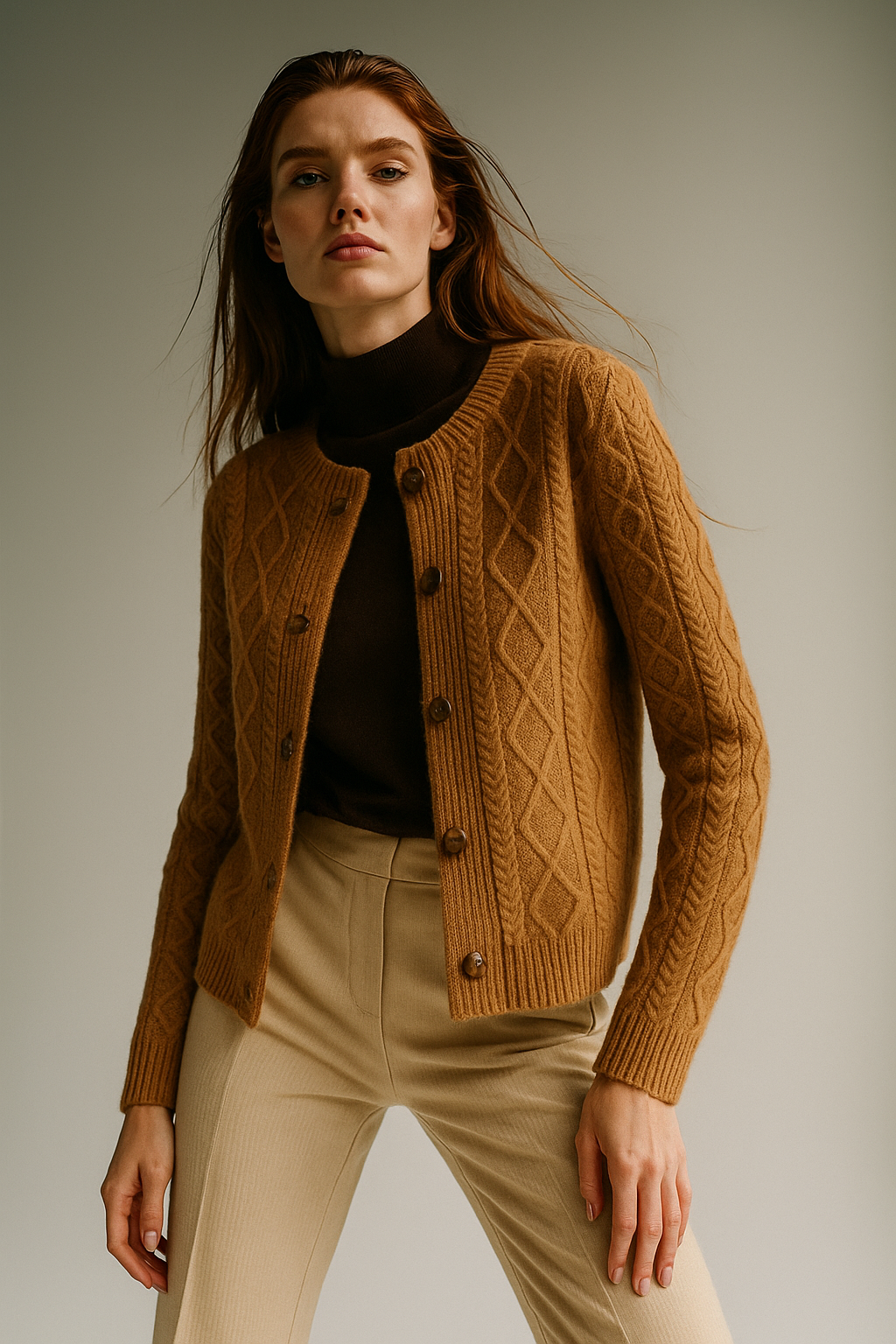 Duttini | Cable Knit Cardigan