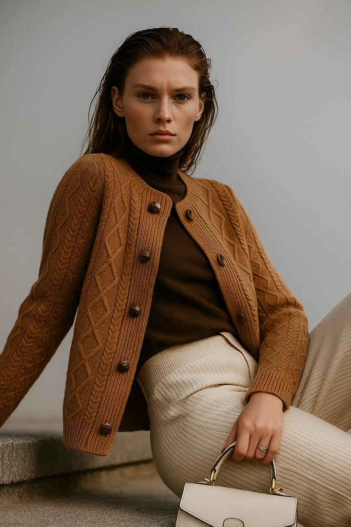 Duttini | Cable Knit Cardigan