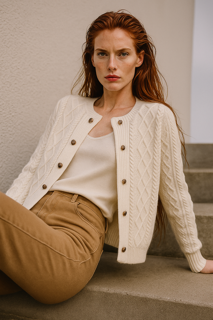 Duttini | Cable Knit Cardigan