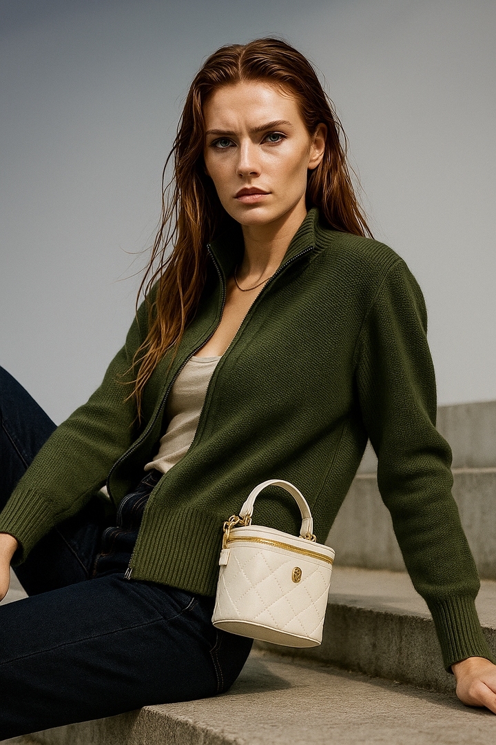 Duttini | Wool Zip Cardigan