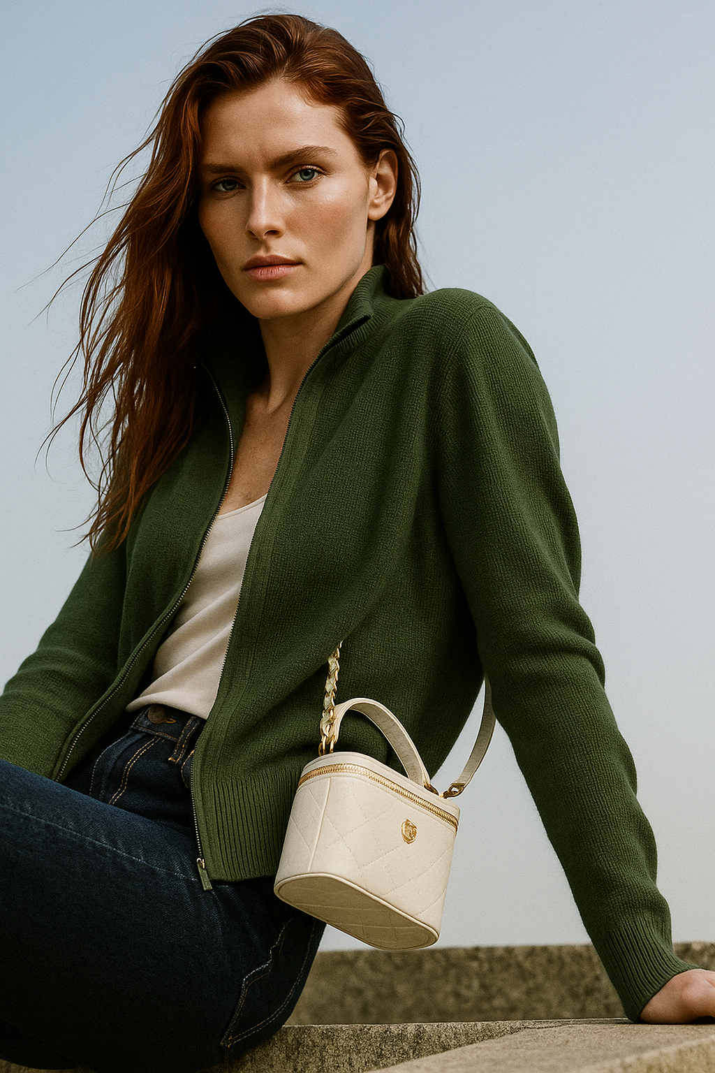 Duttini | Wool Zip Cardigan