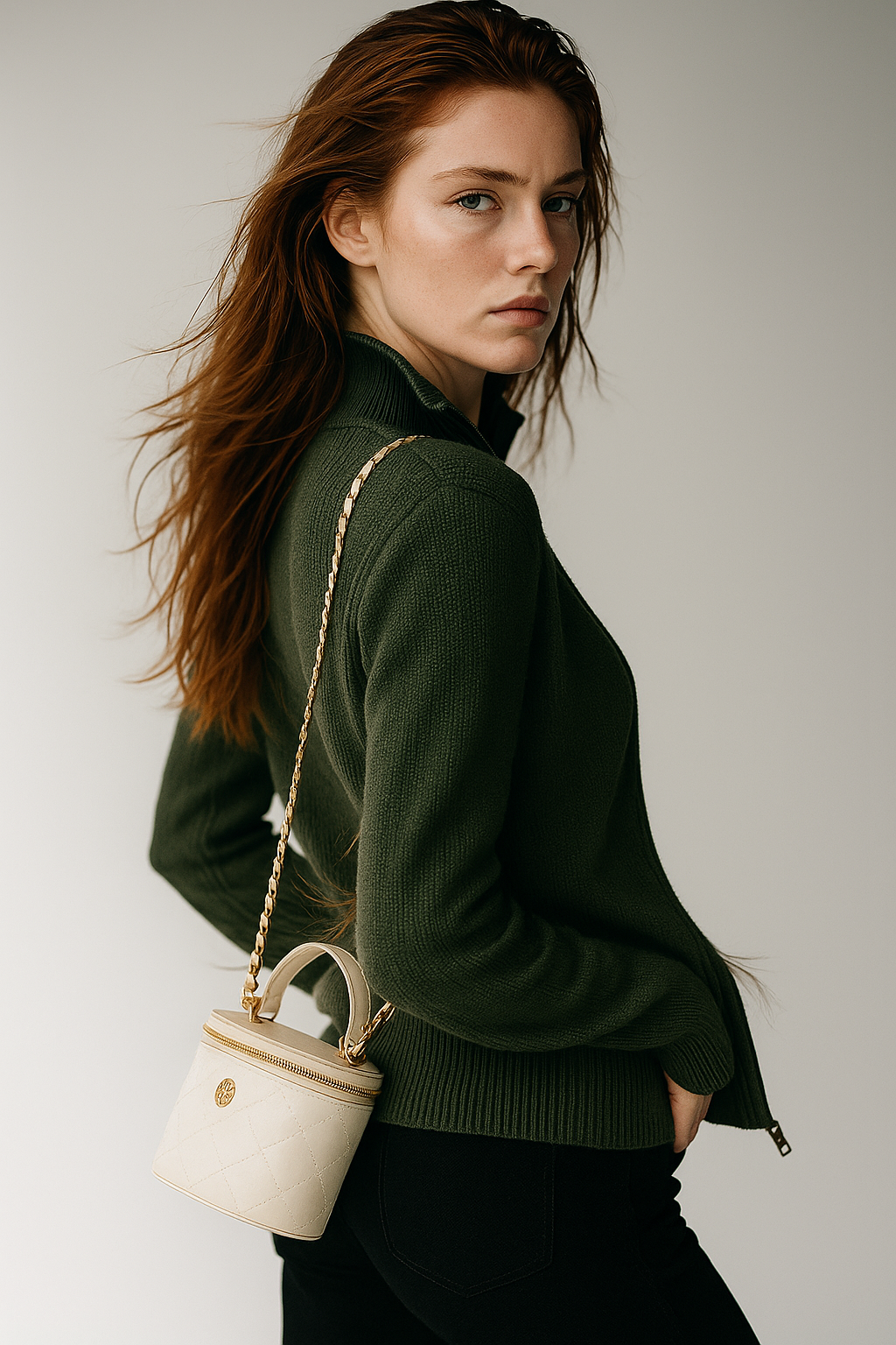 Duttini | Wool Zip Cardigan