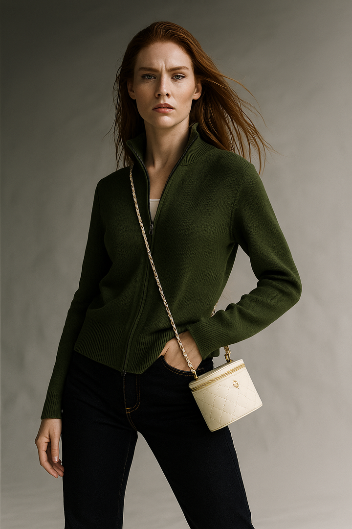 Duttini | Wool Zip Cardigan