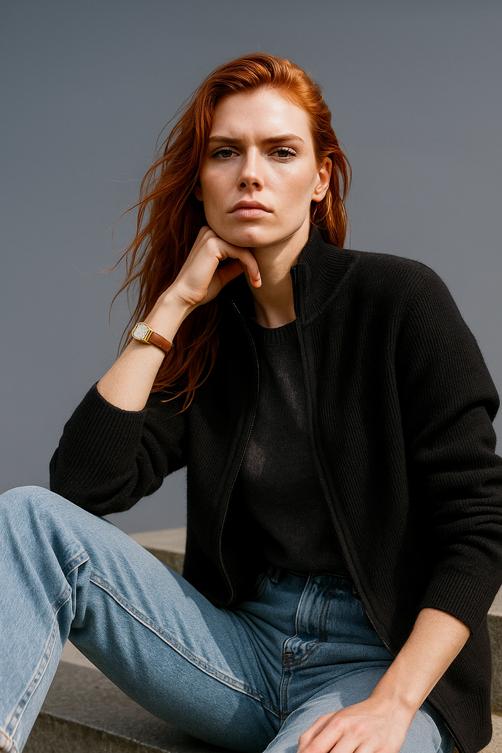 Duttini | Wool Zip Cardigan