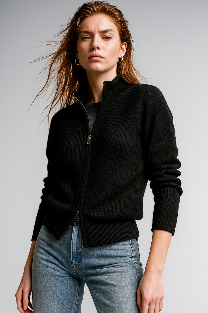 Duttini | Wool Zip Cardigan