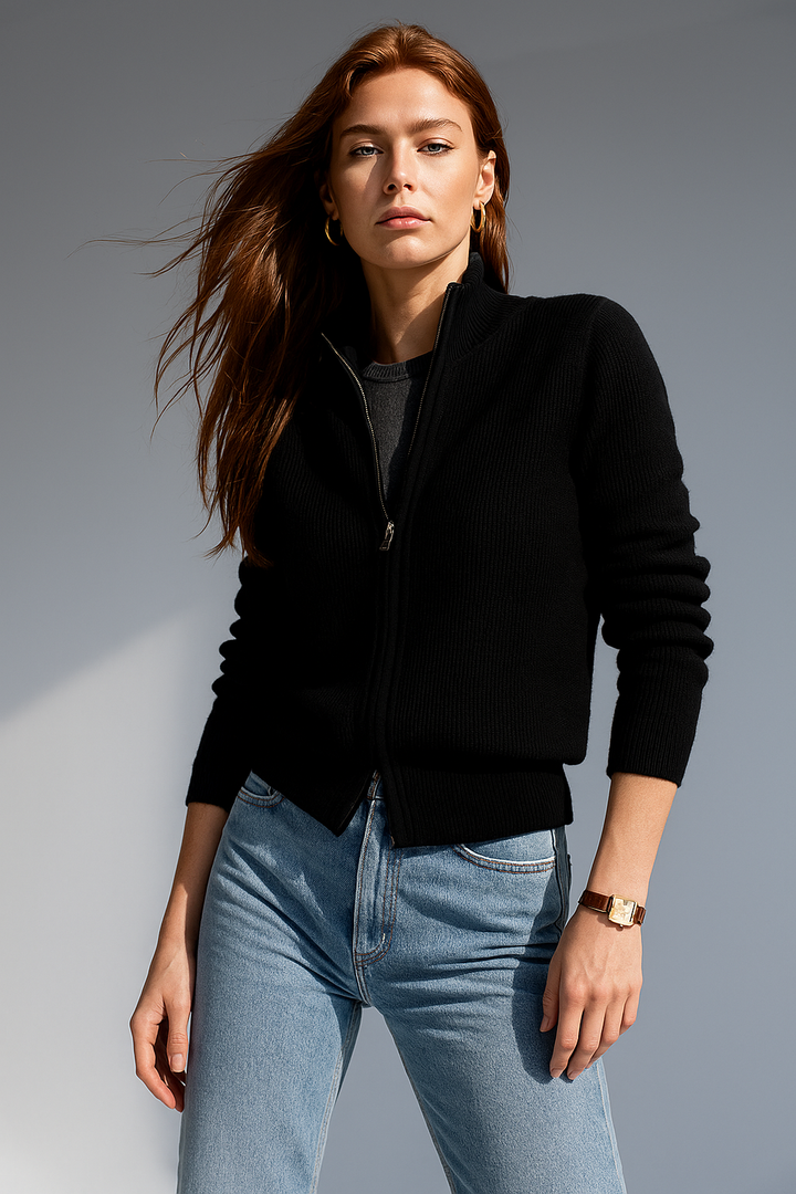 Duttini | Wool Zip Cardigan