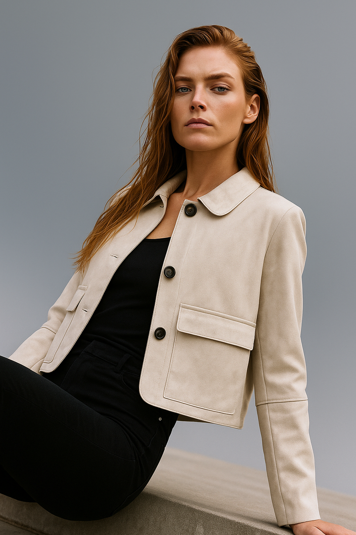 Duttini | Suede Cropped Jacket