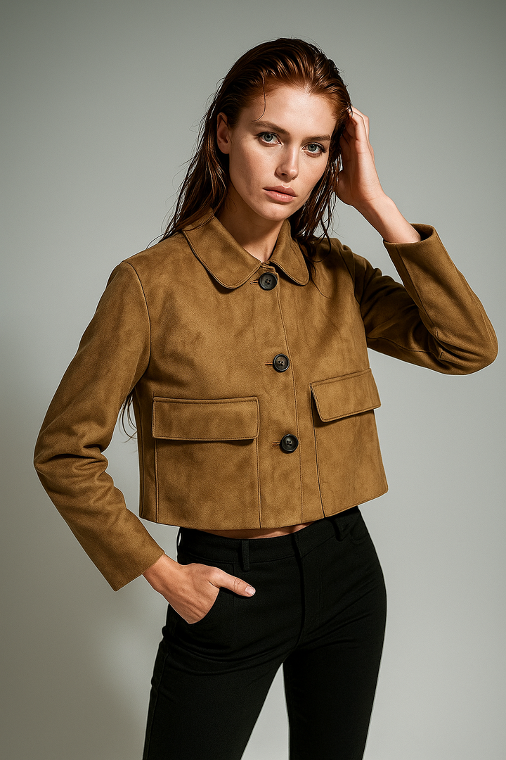 Duttini | Suede Cropped Jacket