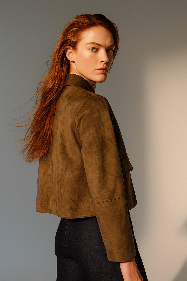 Duttini | Suede Cropped Jacket