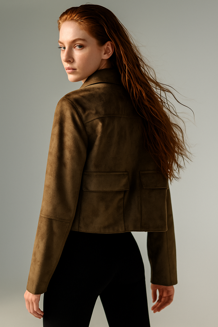 Duttini | Suede Cropped Jacket