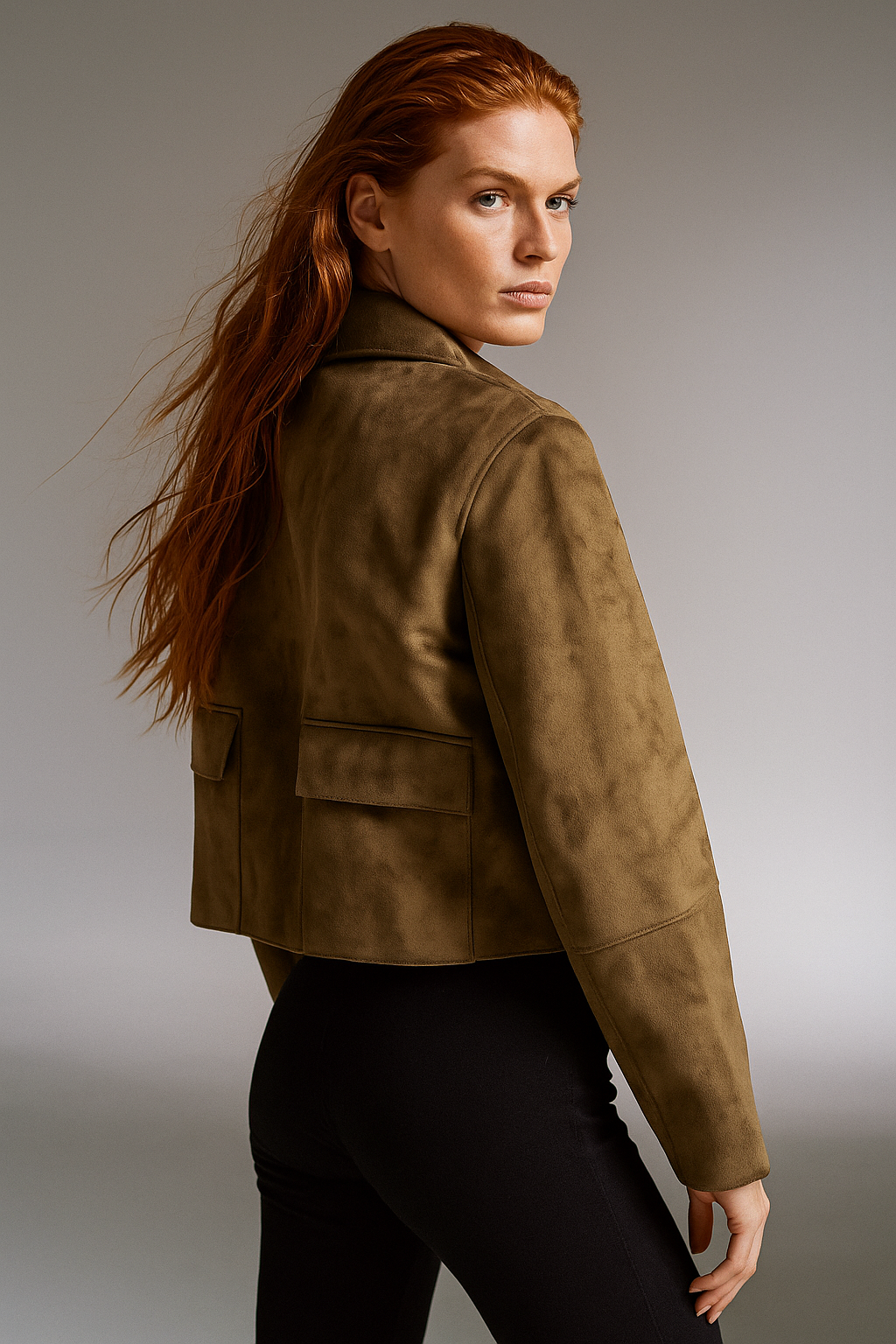 Duttini | Suede Cropped Jacket