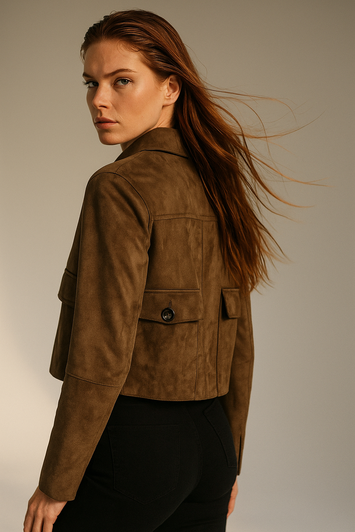 Duttini | Suede Cropped Jacket