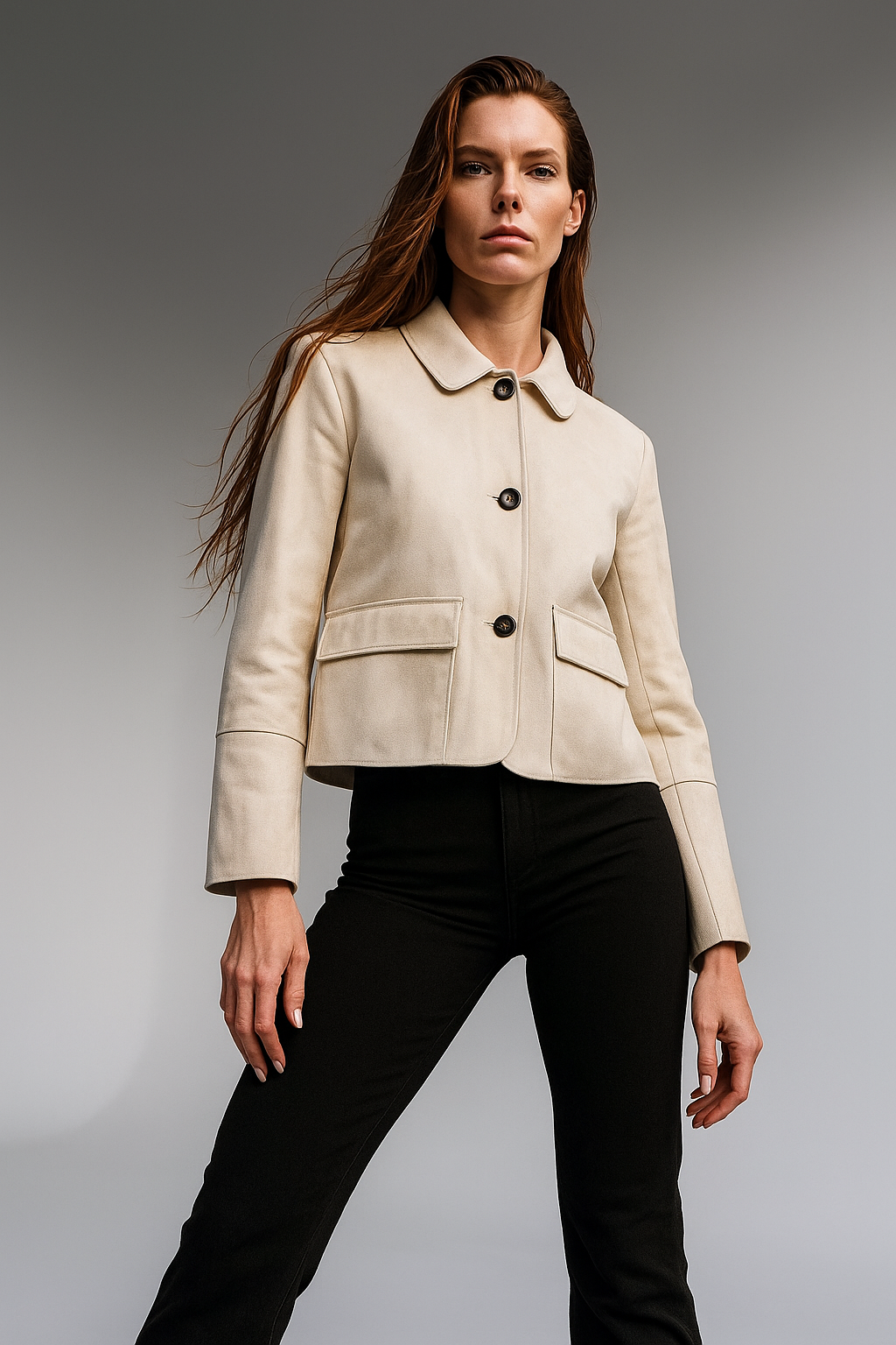 Duttini | Suede Cropped Jacket