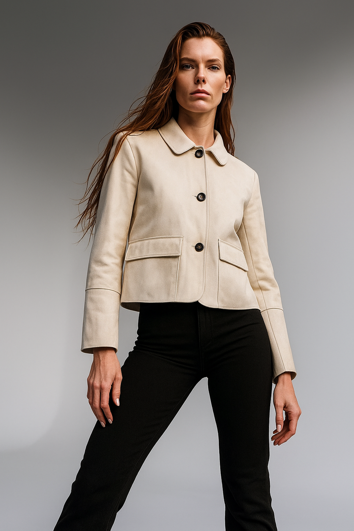Duttini | Suede Cropped Jacket