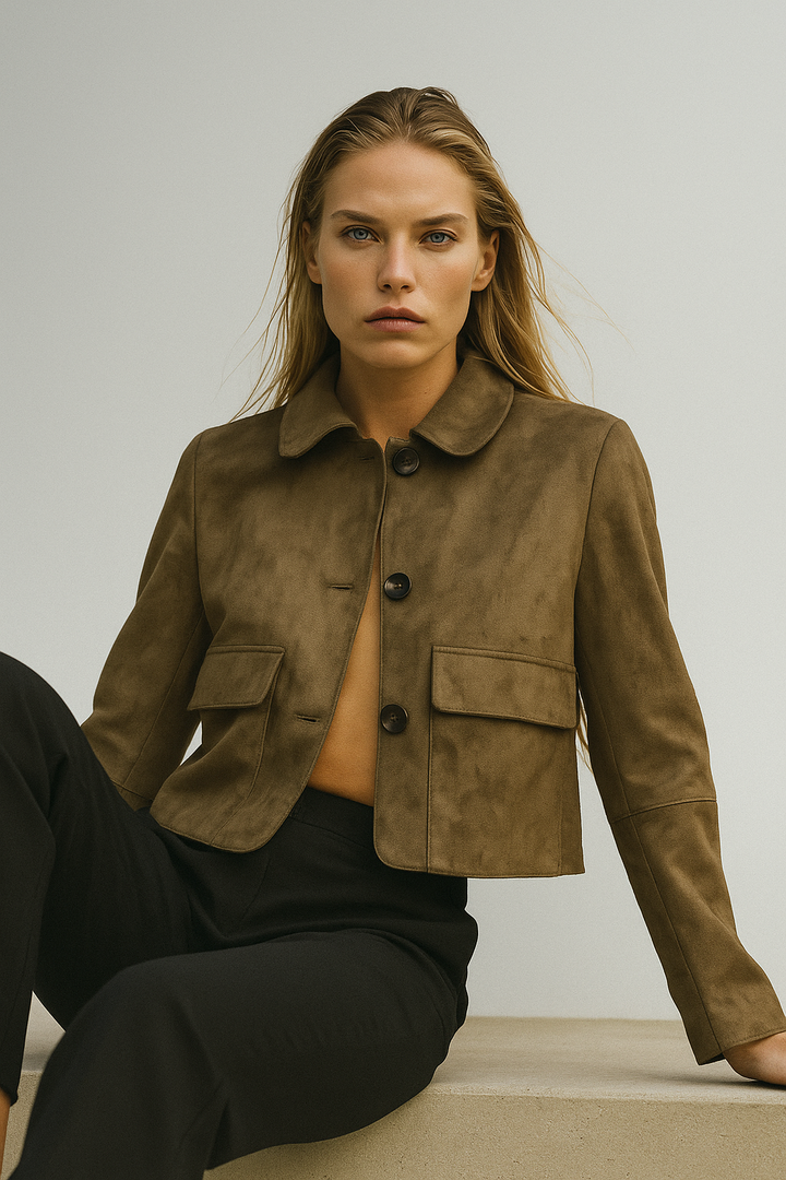 Duttini | Suede Cropped Jacket