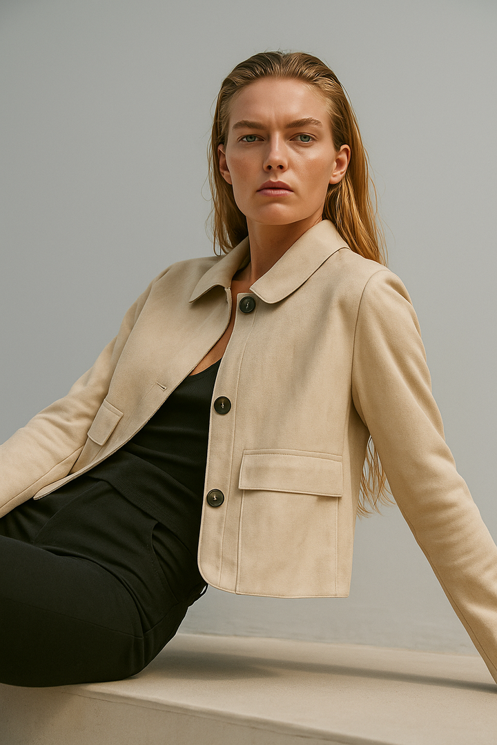 Duttini | Suede Cropped Jacket