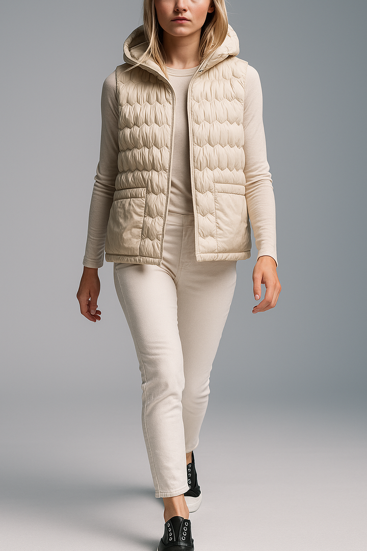 Duttini | Puffer Vest in Gold