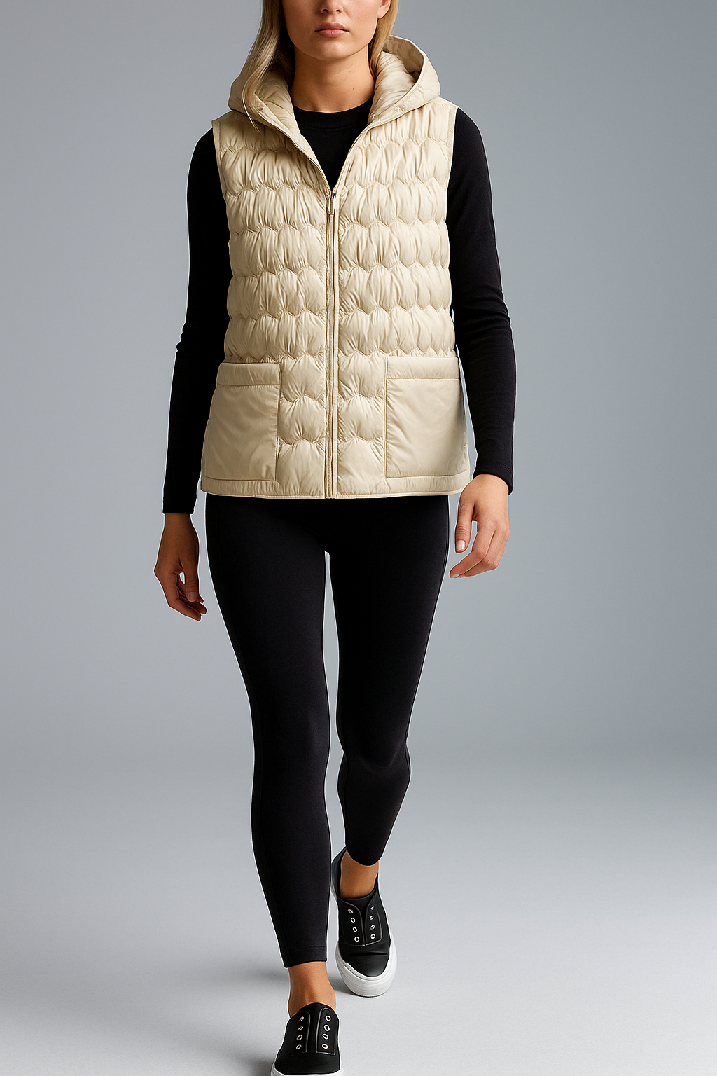 Duttini | Puffer Vest in Gold