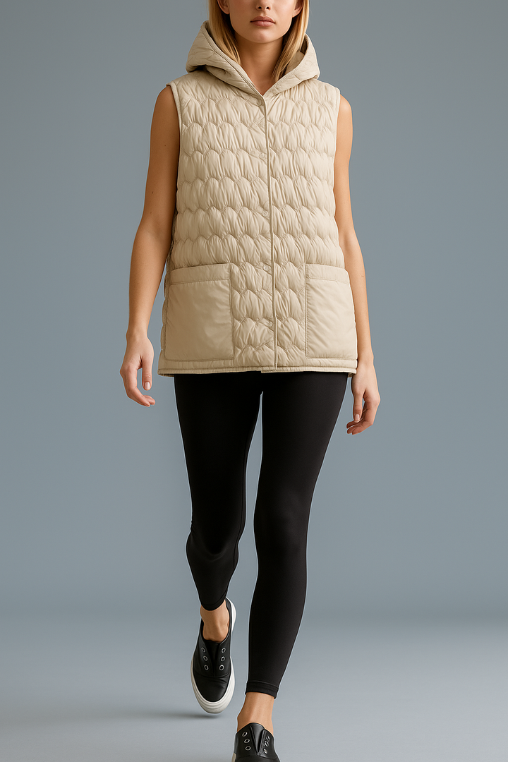 Duttini | Puffer Vest in Gold