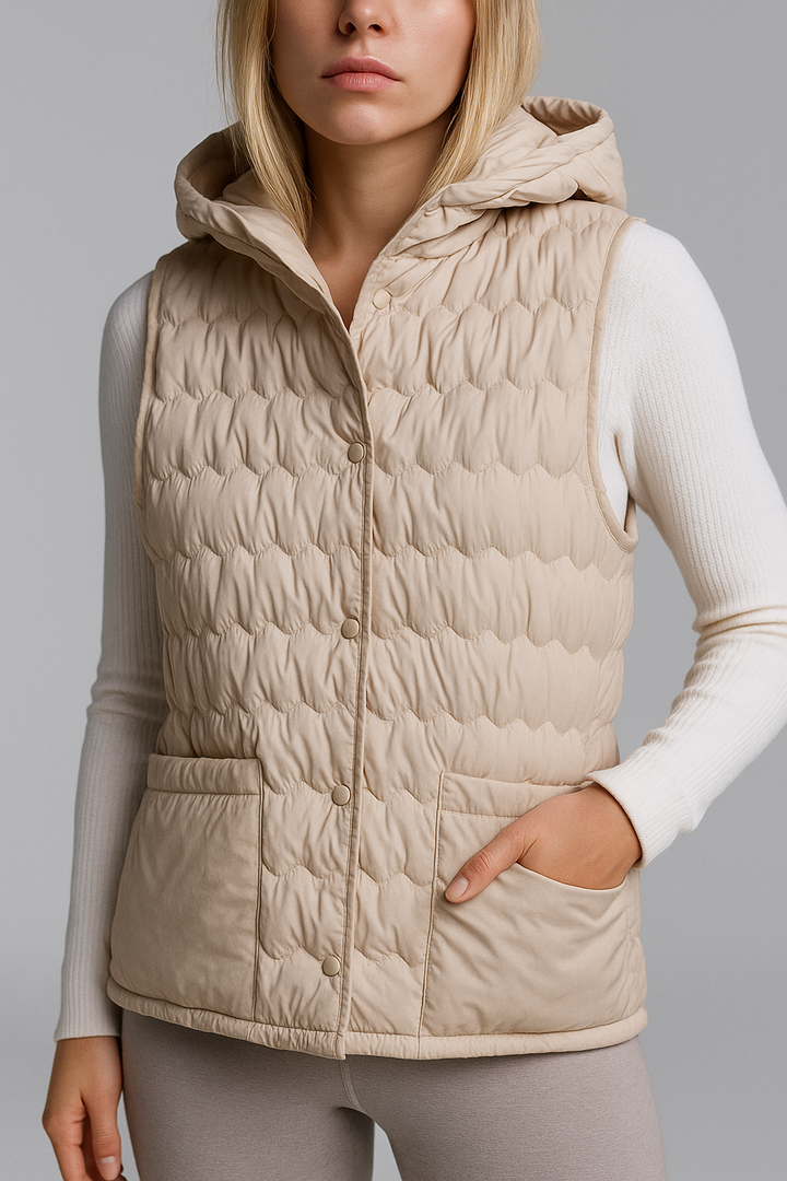 Duttini | Puffer Vest in Gold