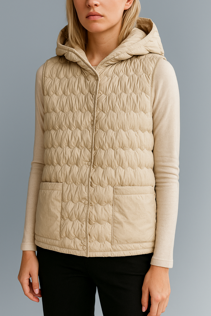 Duttini | Puffer Vest in Gold