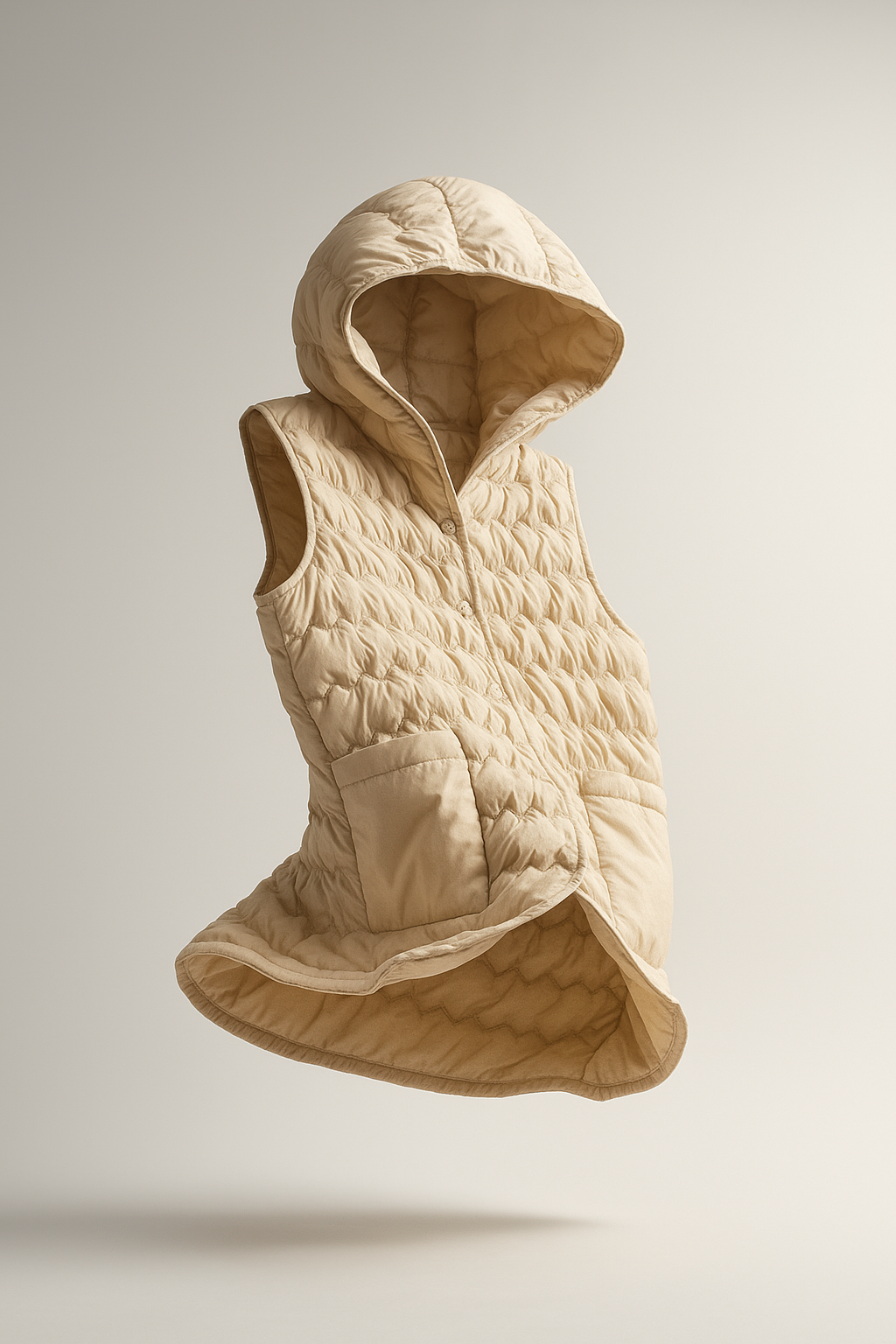 Duttini | Puffer Vest in Gold