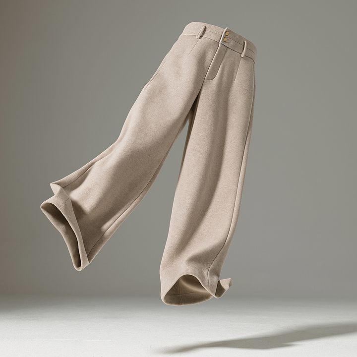 Duttini | Wool Wide-Leg Trousers