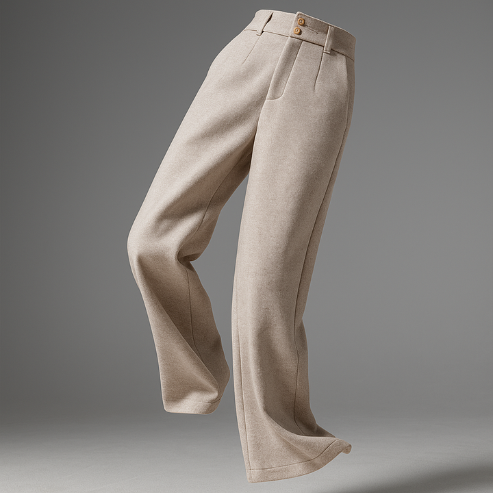 Duttini | Wool Wide-Leg Trousers