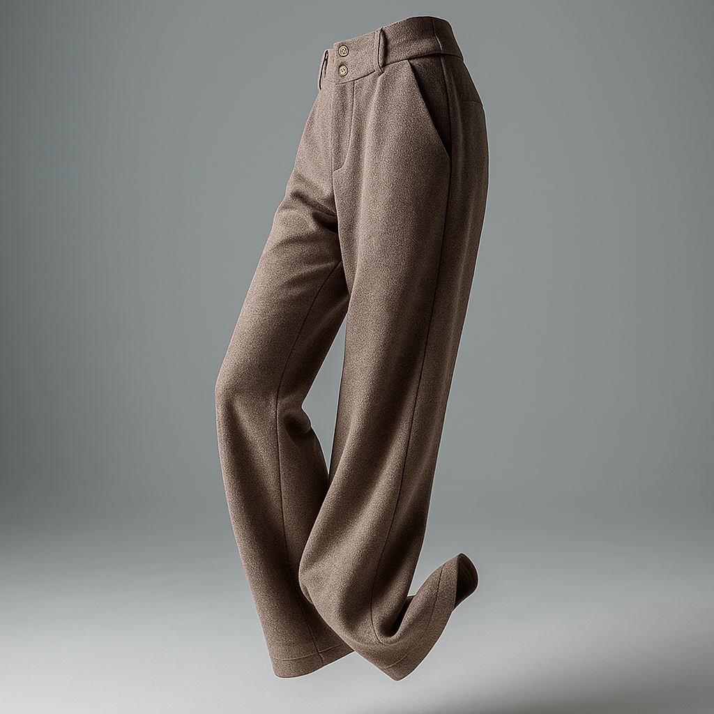 Duttini | Wool Wide-Leg Trousers