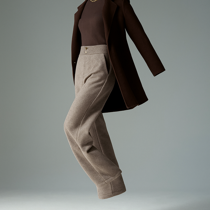 Duttini | Wool Wide-Leg Trousers