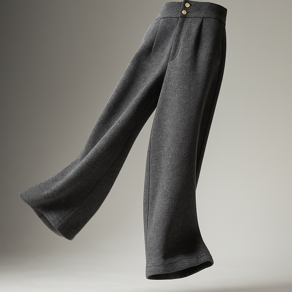 Duttini | Wool Wide-Leg Trousers