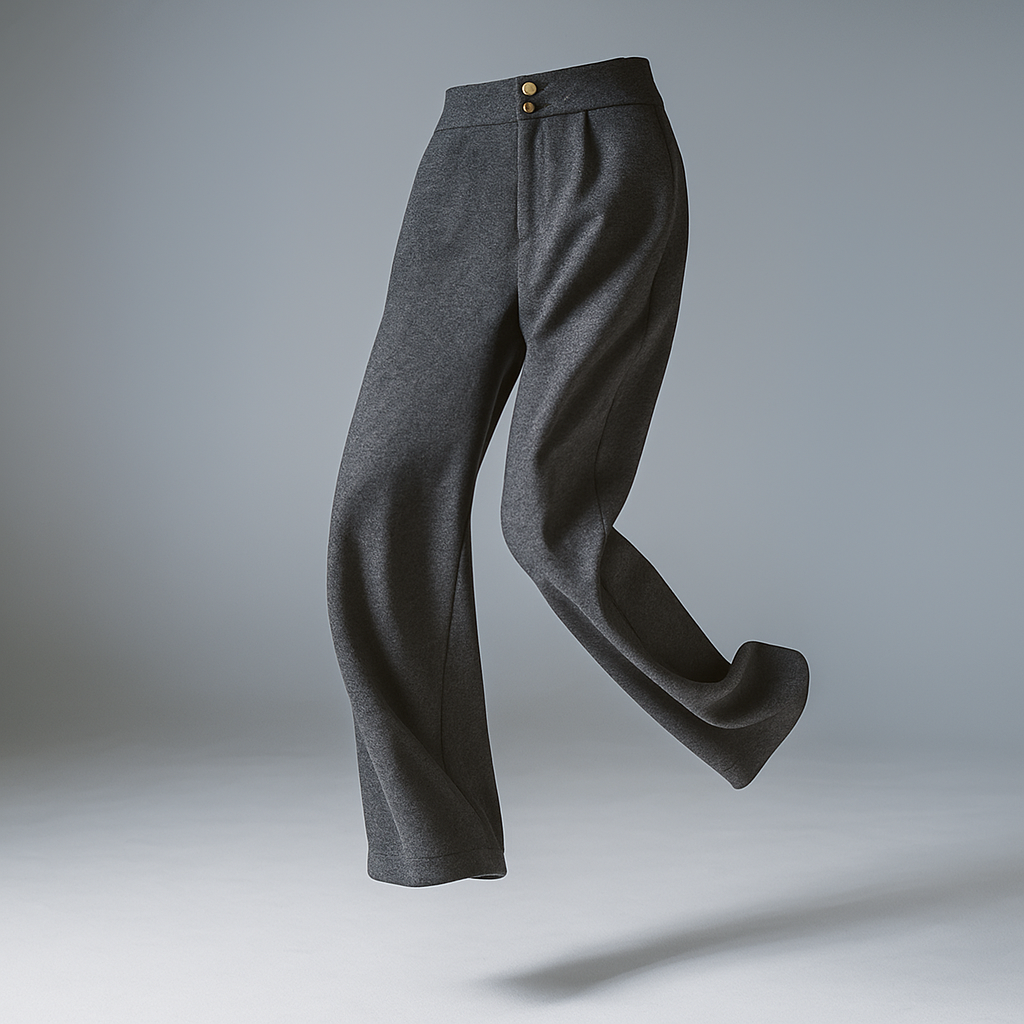 Duttini | Wool Wide-Leg Trousers
