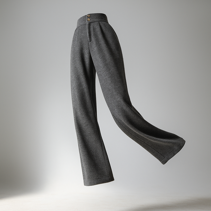 Duttini | Wool Wide-Leg Trousers