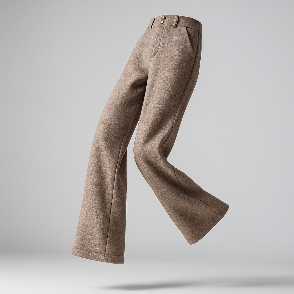 Duttini | Wool Wide-Leg Trousers