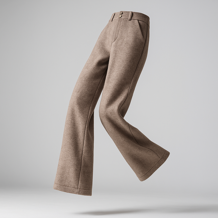 Duttini | Wool Wide-Leg Trousers