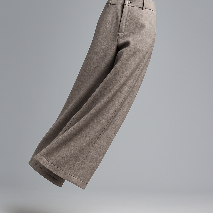 Duttini | Wool Wide-Leg Trousers