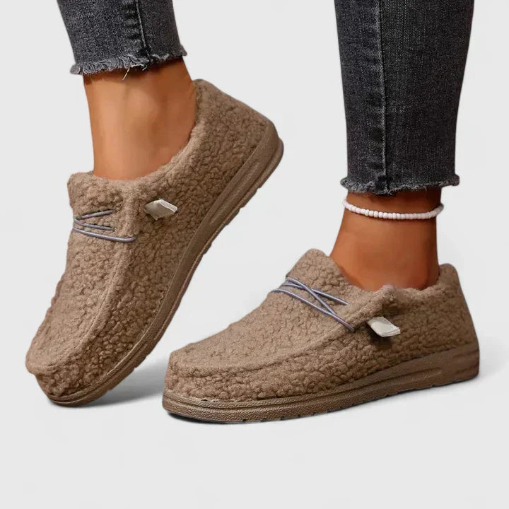 Duttini | Comfort-Fit Flat Textured Slip-On with Cushioned Support