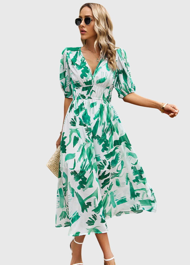 Duttini | Floral Midi Dress for Women