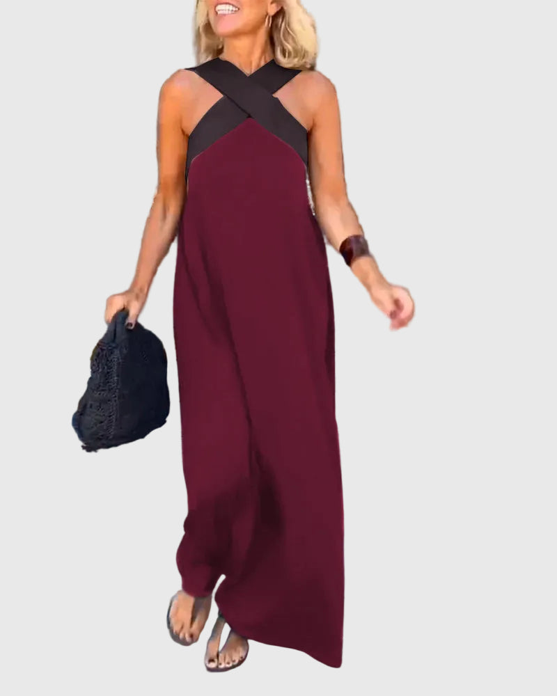 Duttini | Flowing Maxi Dress for Women in Lightweight Fabric, Elegant Style