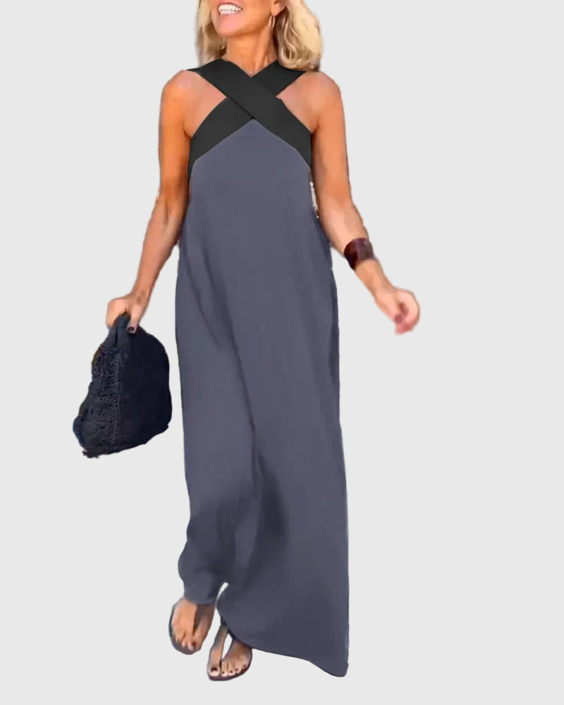 Duttini | Flowing Maxi Dress for Women in Lightweight Fabric, Elegant Style