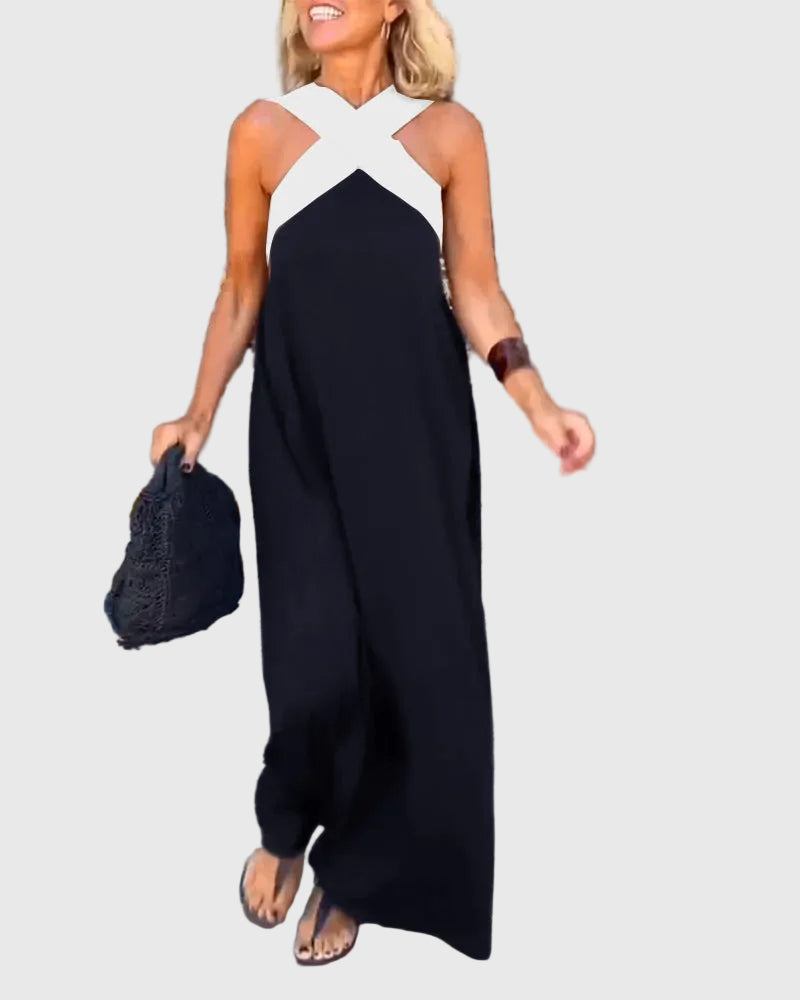 Duttini | Flowing Maxi Dress for Women in Lightweight Fabric, Elegant Style